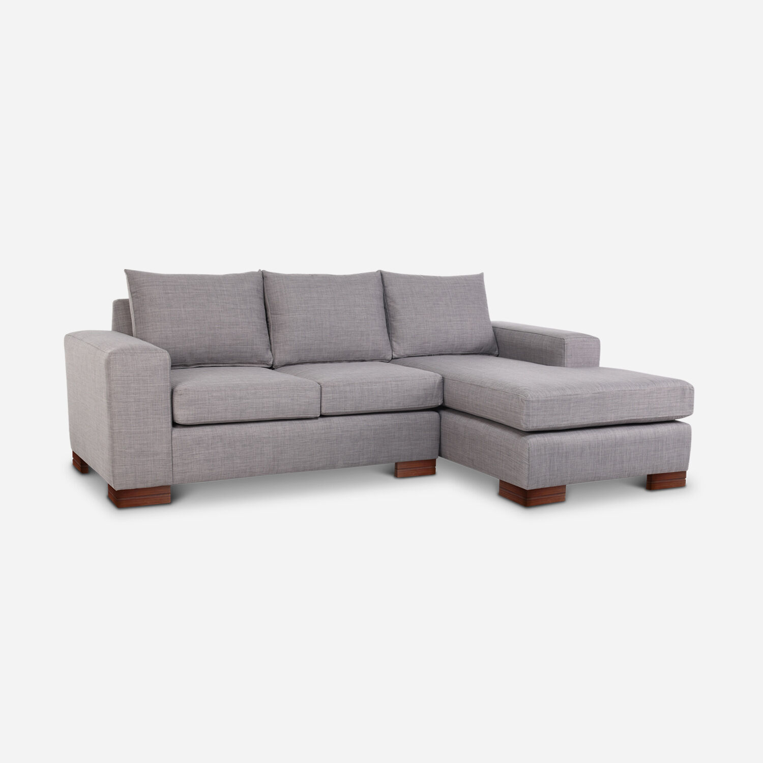 Sof&aacute; Seccional Derecho Praga Gris Claro