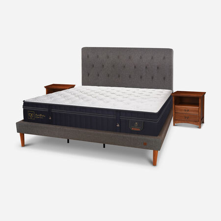 Cama Europea Curve King Super Premium + Set Kavery