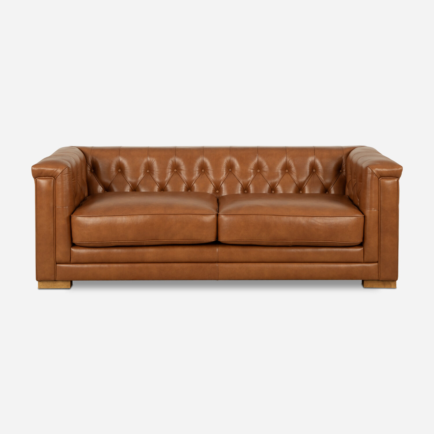 Sof&aacute; 3 Cuerpos Cuero Chesterfield Siena