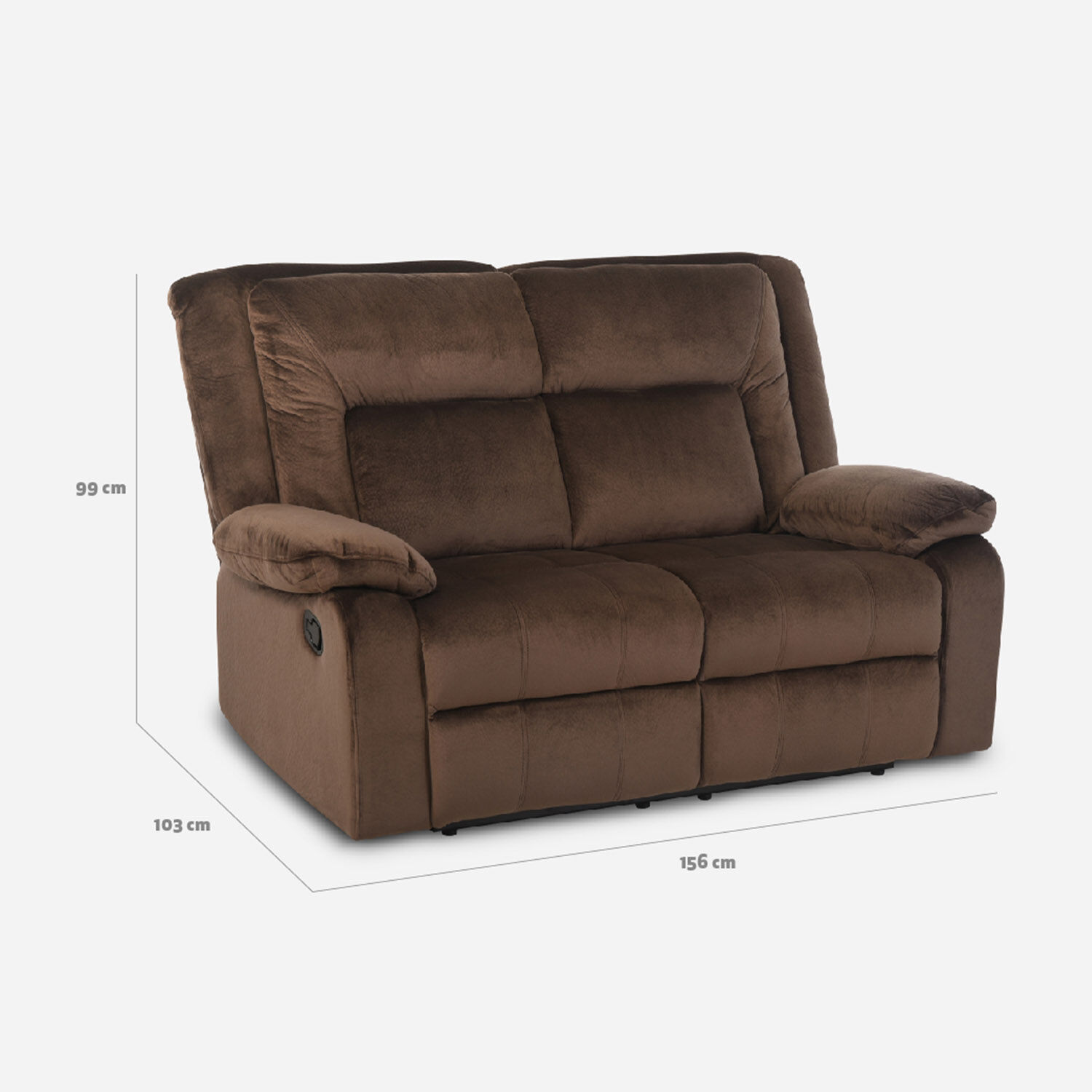 Sofá 2 Cuerpos Reclinable Amberes