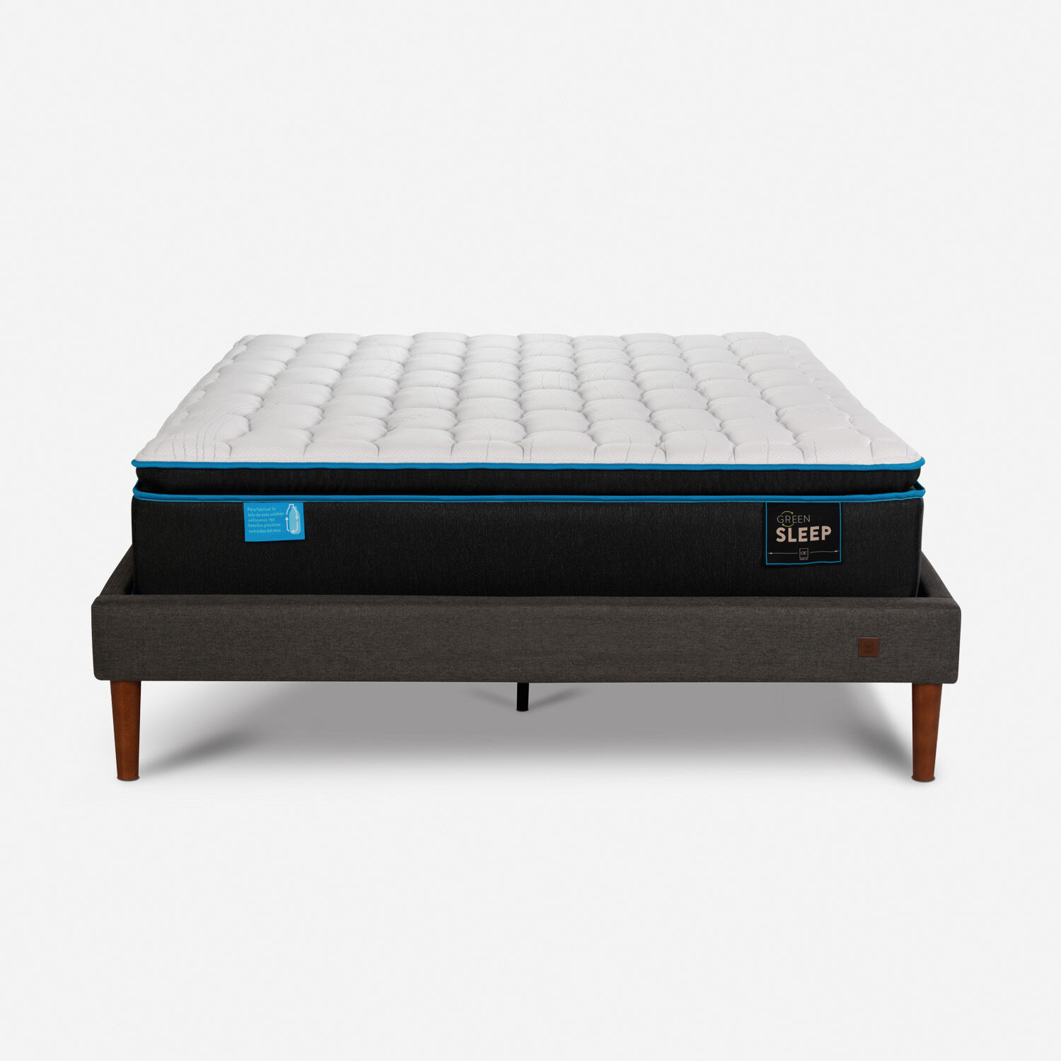 Cama Europea Curve 2 Plazas Green Sleep 