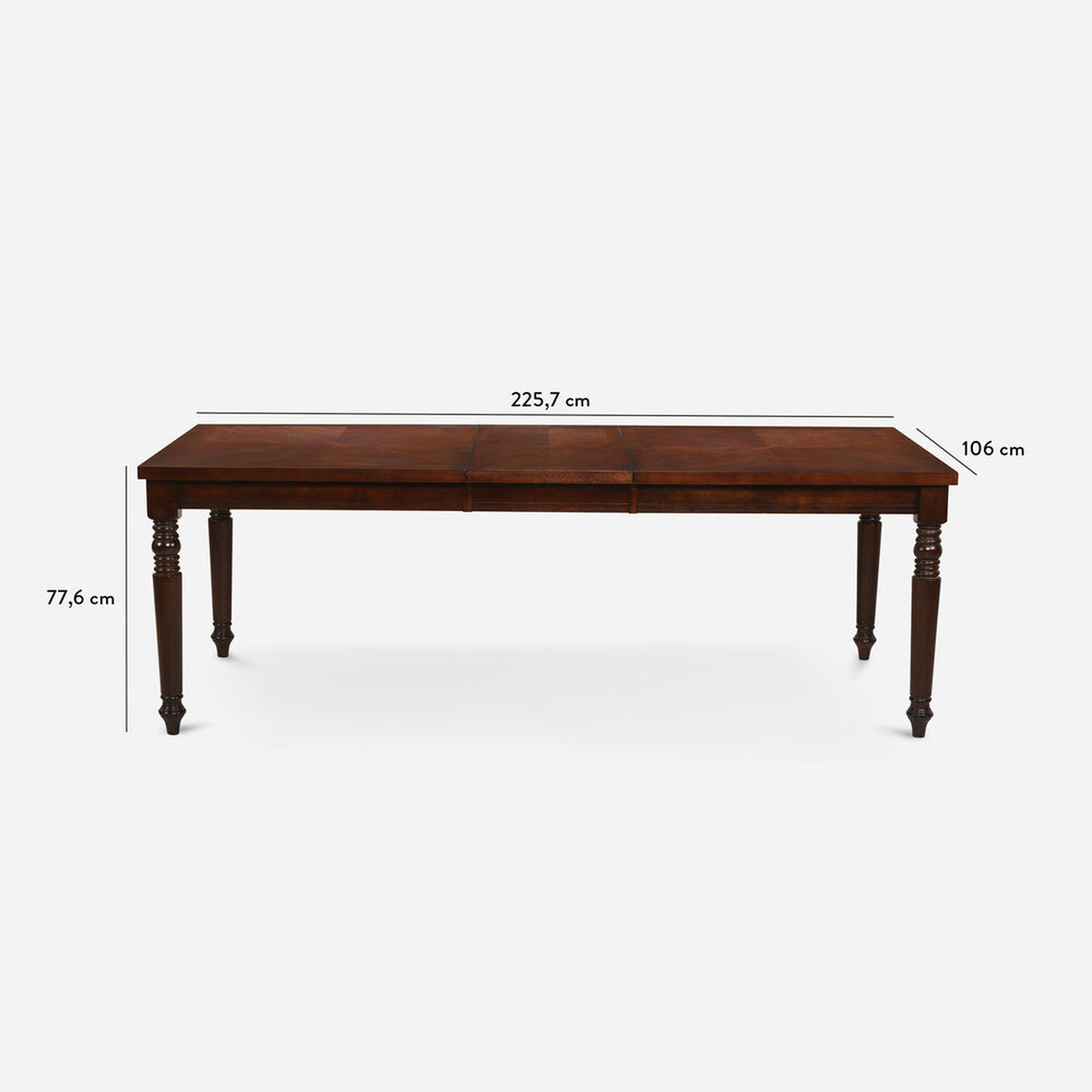 Comedor 4 Sillas 2 Sitiales Le Blanc / Mesa con Extensión