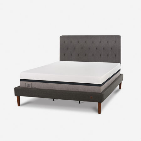 Cama Europea Curve King Balance + Respaldo Kavery