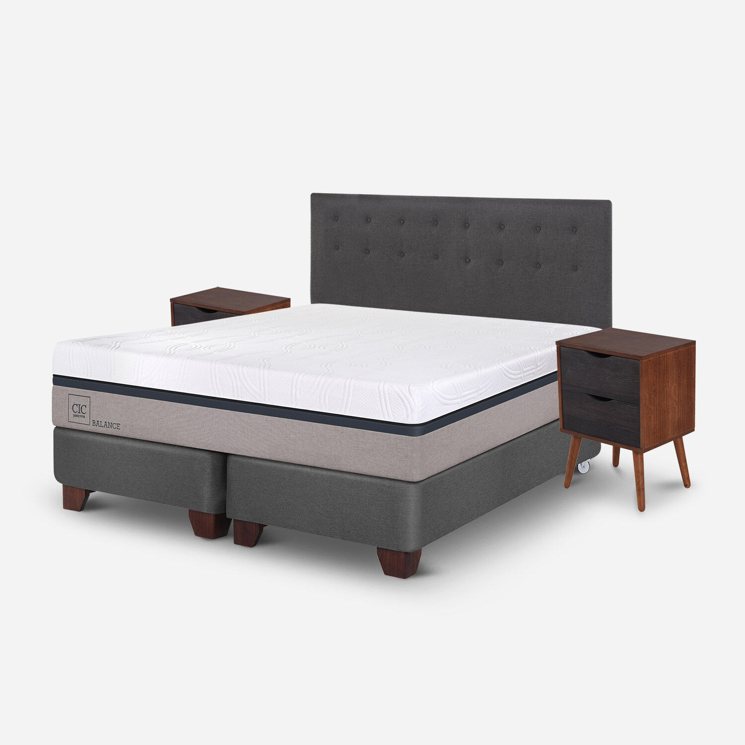 Box Spring King Balance + Set &Eacute;ufrates