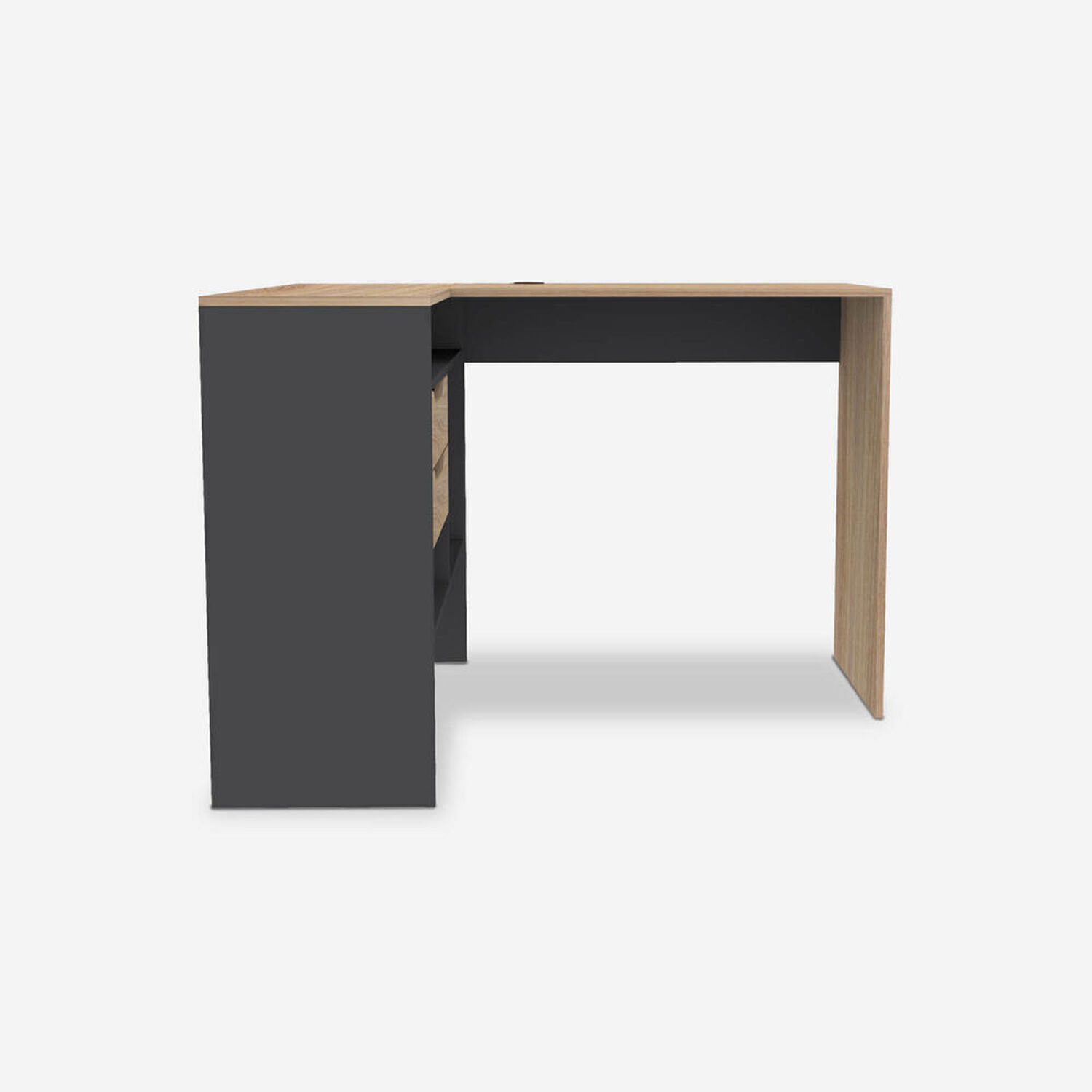 Escritorio 2 Cajones Gr&aacute;fito Olmo Mil&aacute;n