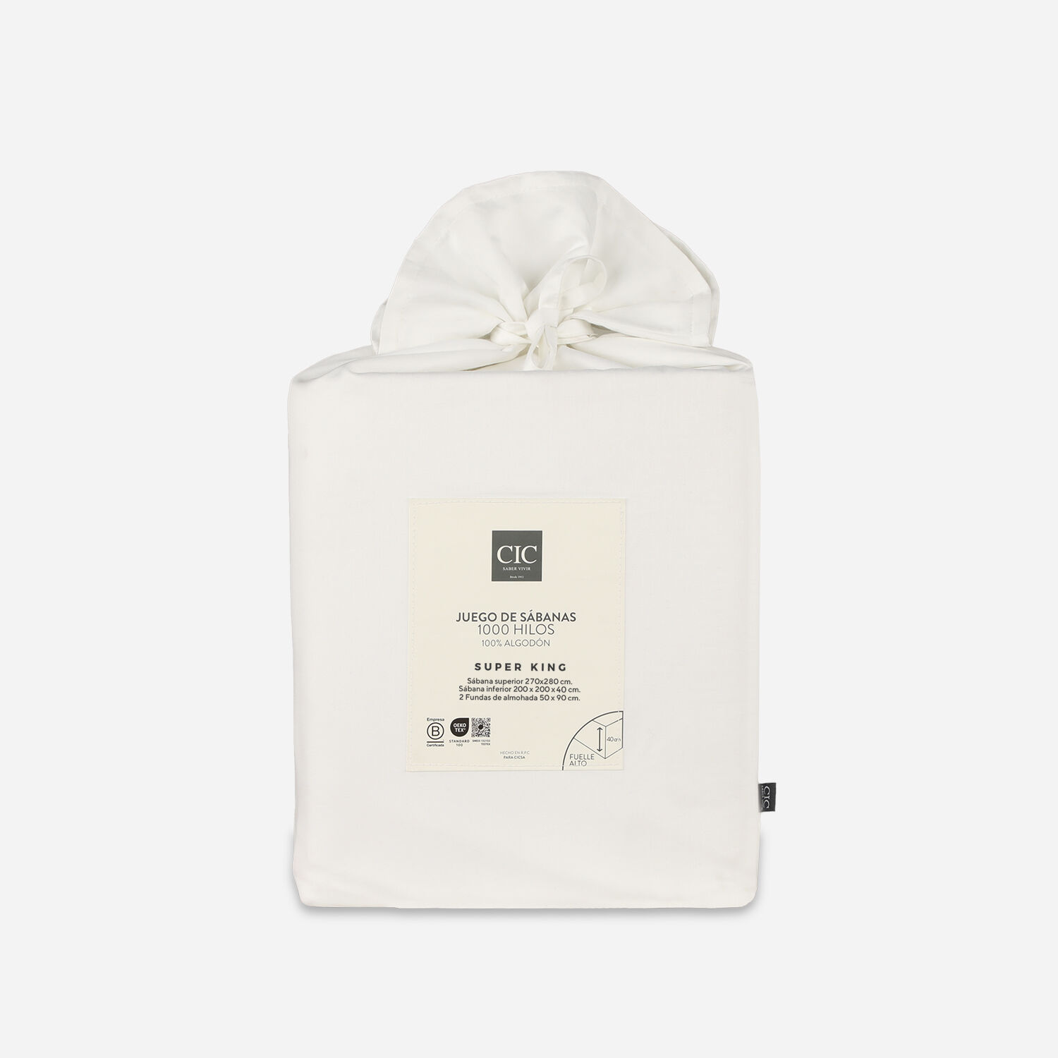 S&aacute;banas Super King 100% Algod&oacute;n 1000 Hilos