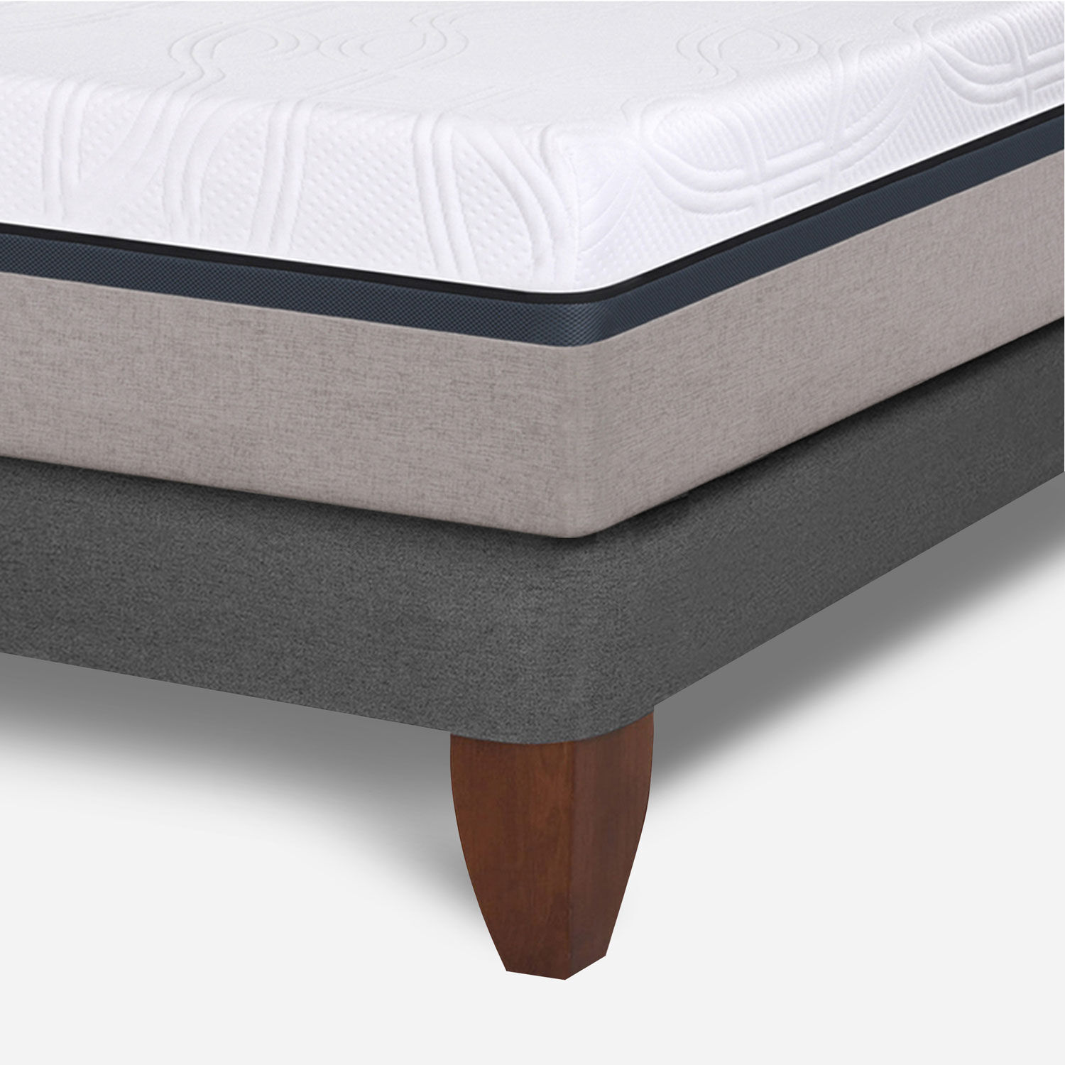 Cama Europea King Balance + Respaldo Baker