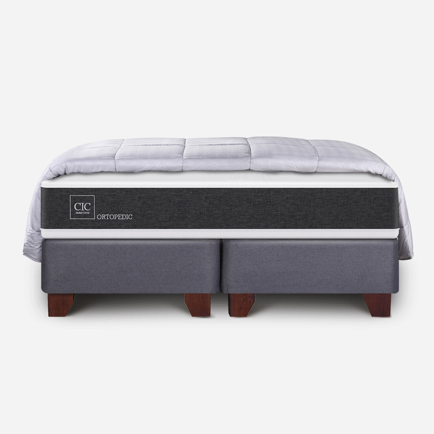 Box Spring King Ortopedic + Plum&oacute;n