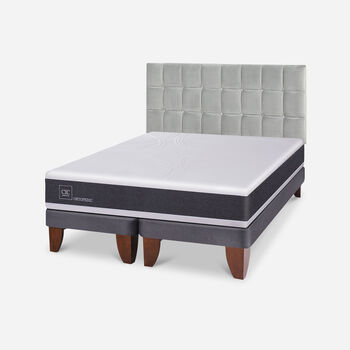 Cama Europea King Ortopedic Respaldo Sile