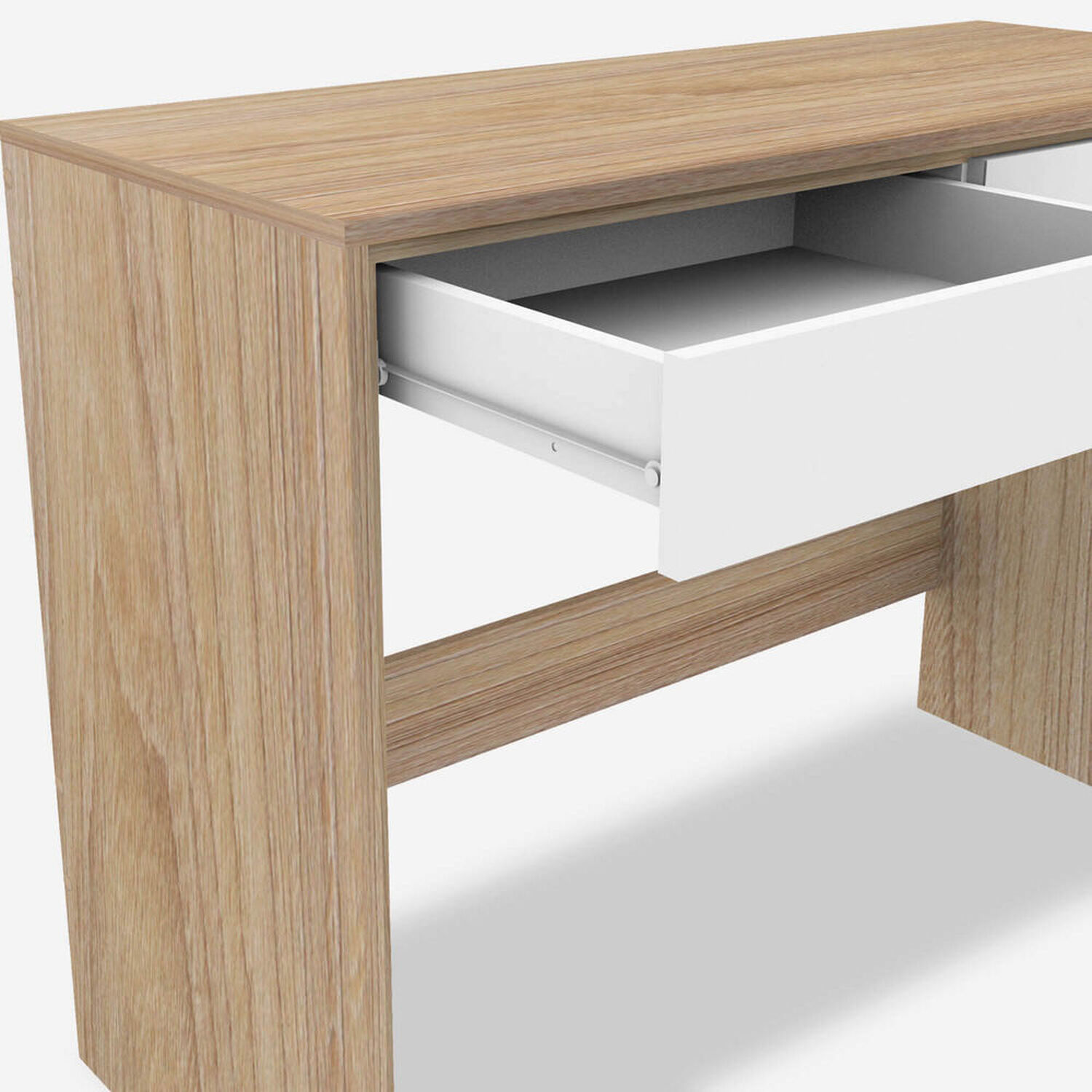 Escritorio 2 Cajones Olmo Blanco Roma