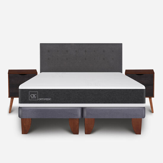 Cama Europea King Ortopedic + Set Éufrates