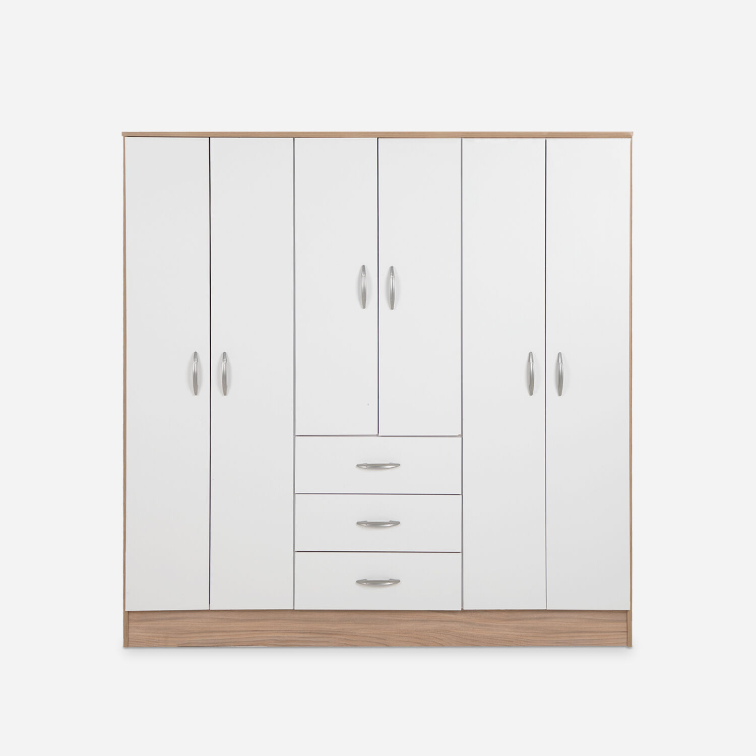 Cl&oacute;set Maipo 6 Puertas 3 Cajones Olmo Blanco