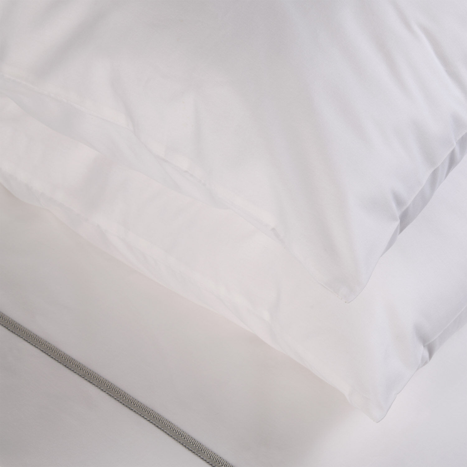 Sábanas Single 180 Hilos Blanca Ribbon