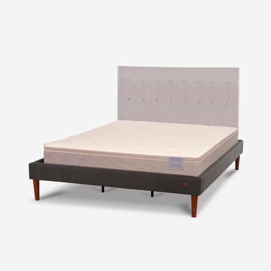 Cama Europea Curve King Rilassati + Respaldo Tigris
