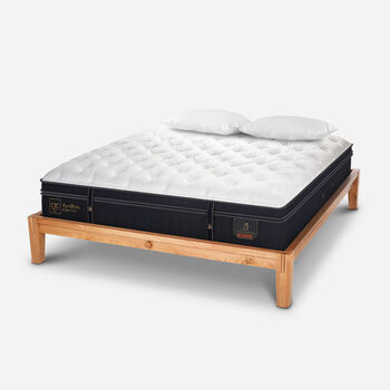 Cama Oak King Grand Premium + Almohadas Viscoelásticas