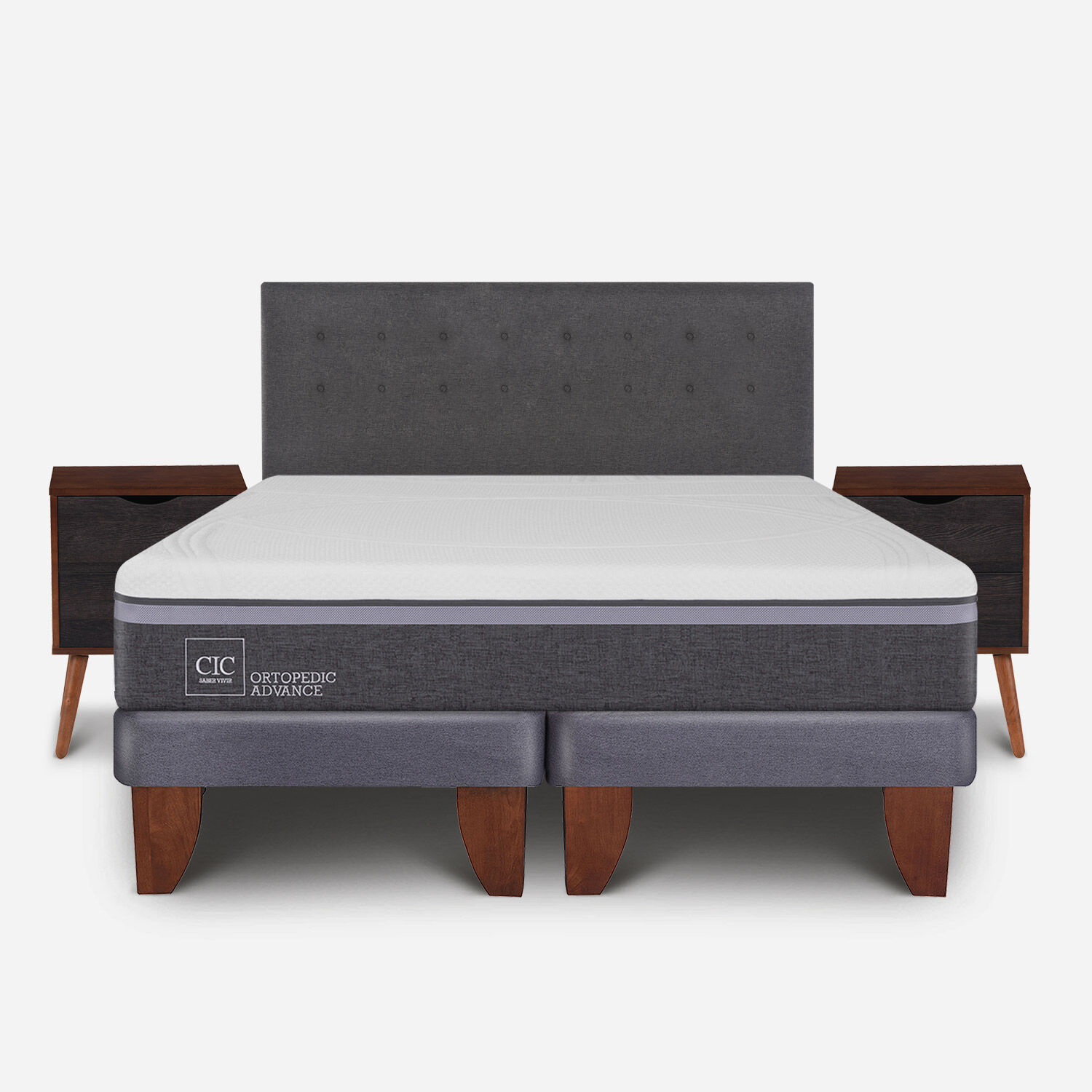 Cama Europea King Ortopedic Advance + Set &Eacute;ufrates