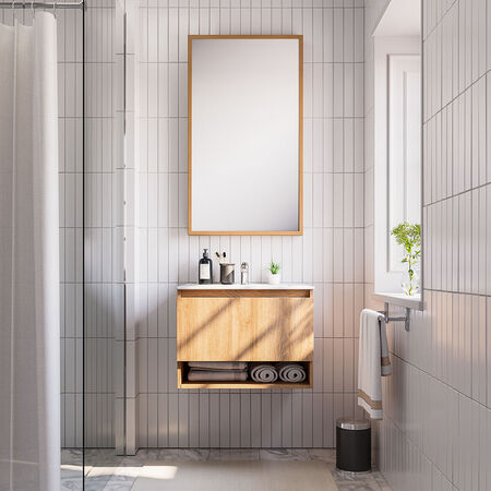 Vanitorio Flotante 1 Caj&oacute;n M&oacute;naco Olmo 60 Cm.