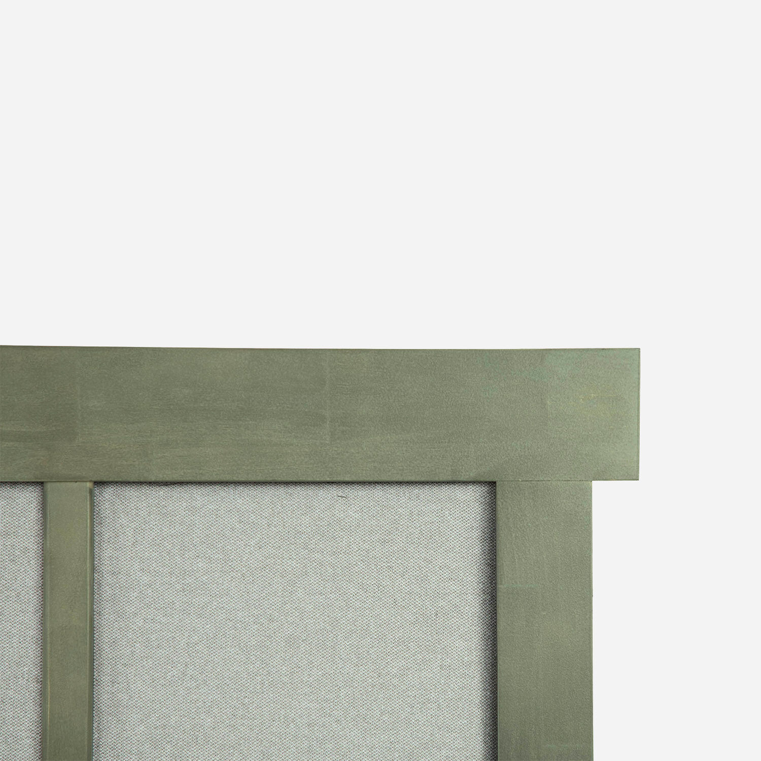 Cama Europea 2 Plazas Super Premium Base Dividida + Respaldo Dubl&iacute;n Olivo