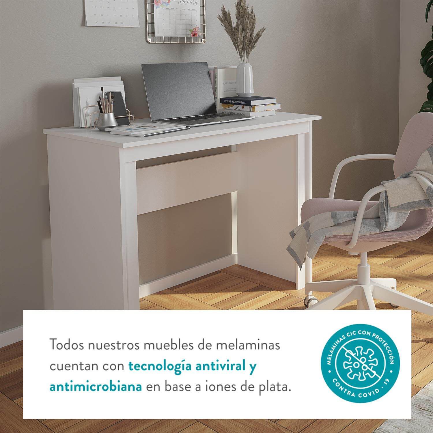 Escritorio 2 Cajones Olmo Alpino Roma