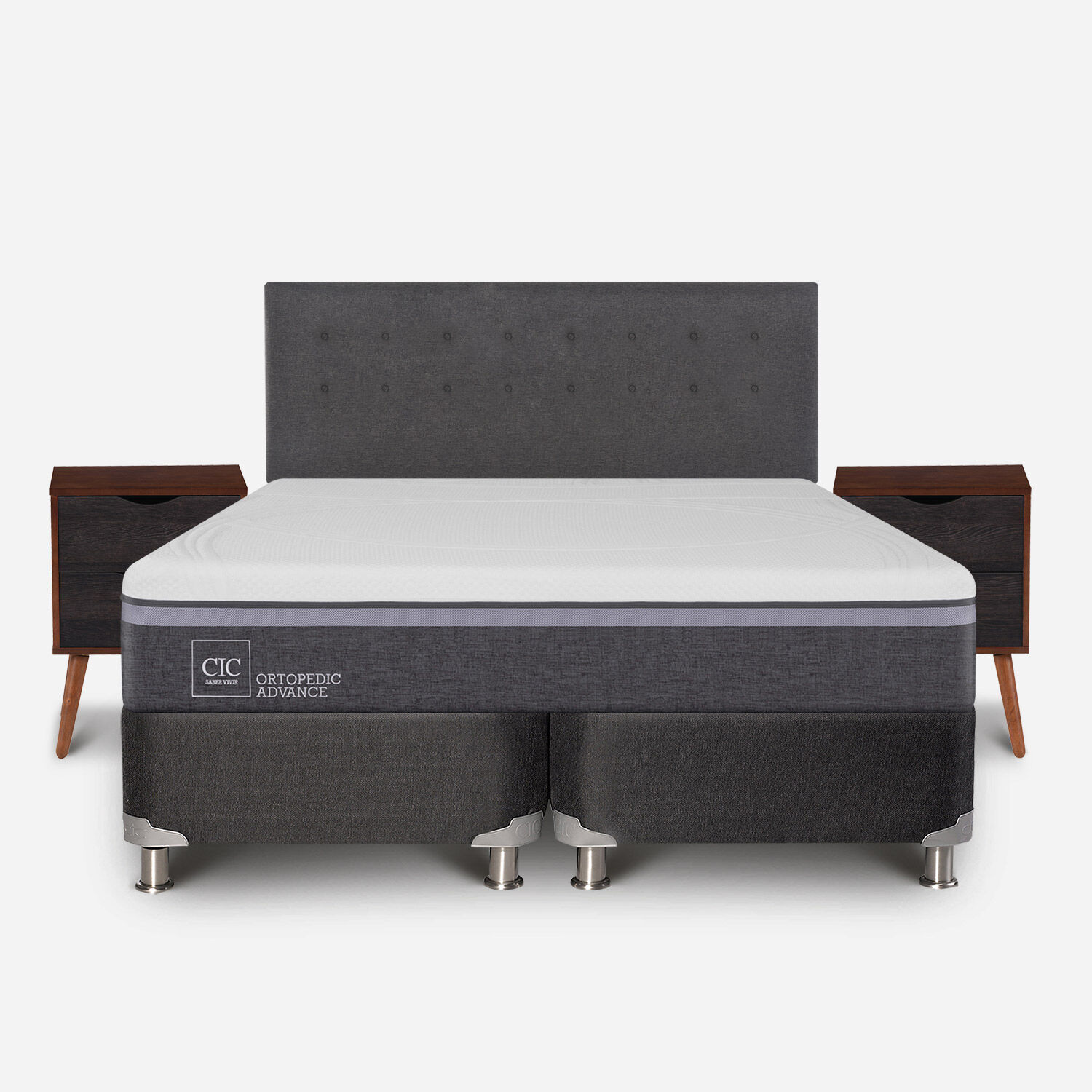 Box Spring King Ortopedic Advance 5 Zonas + Set &Eacute;ufrates