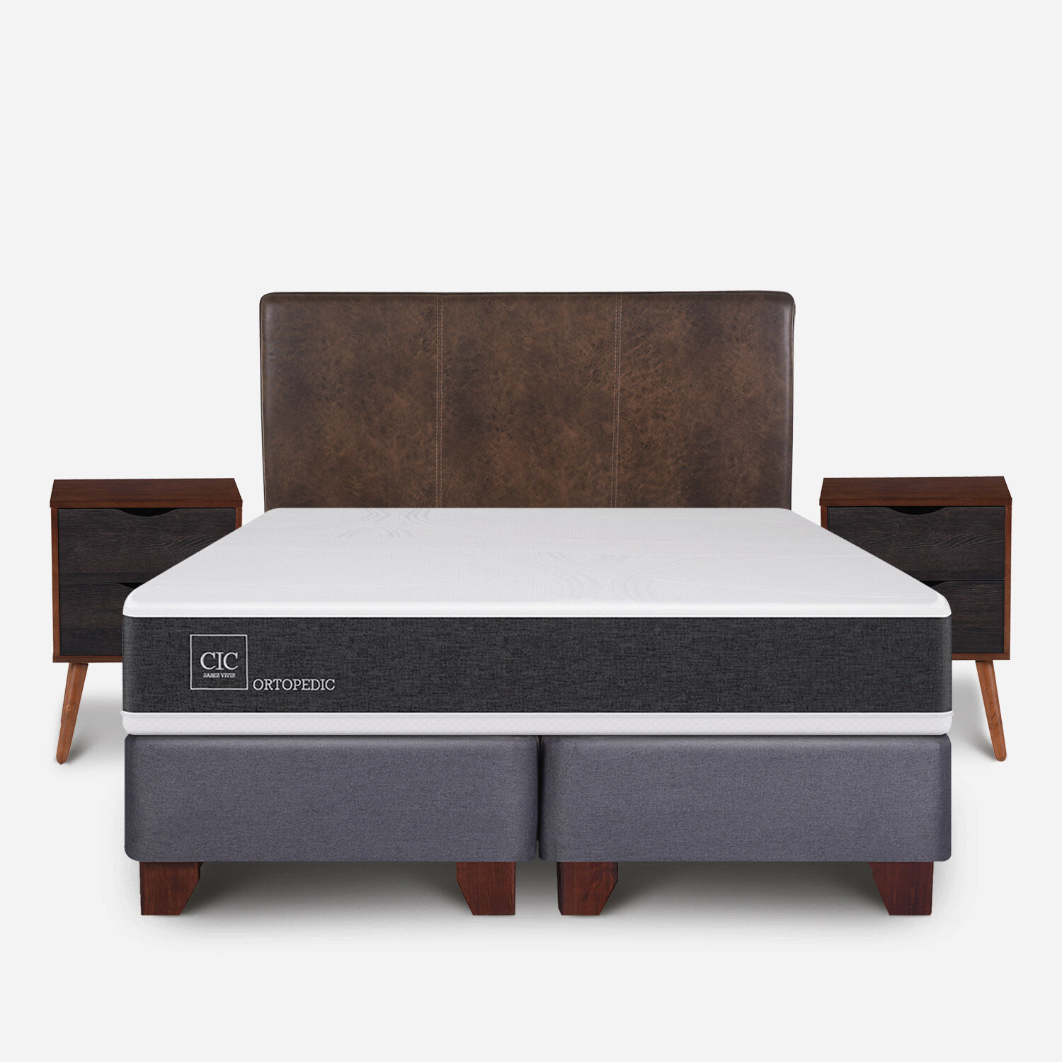 Box Spring King Ortopedic + Set Baker