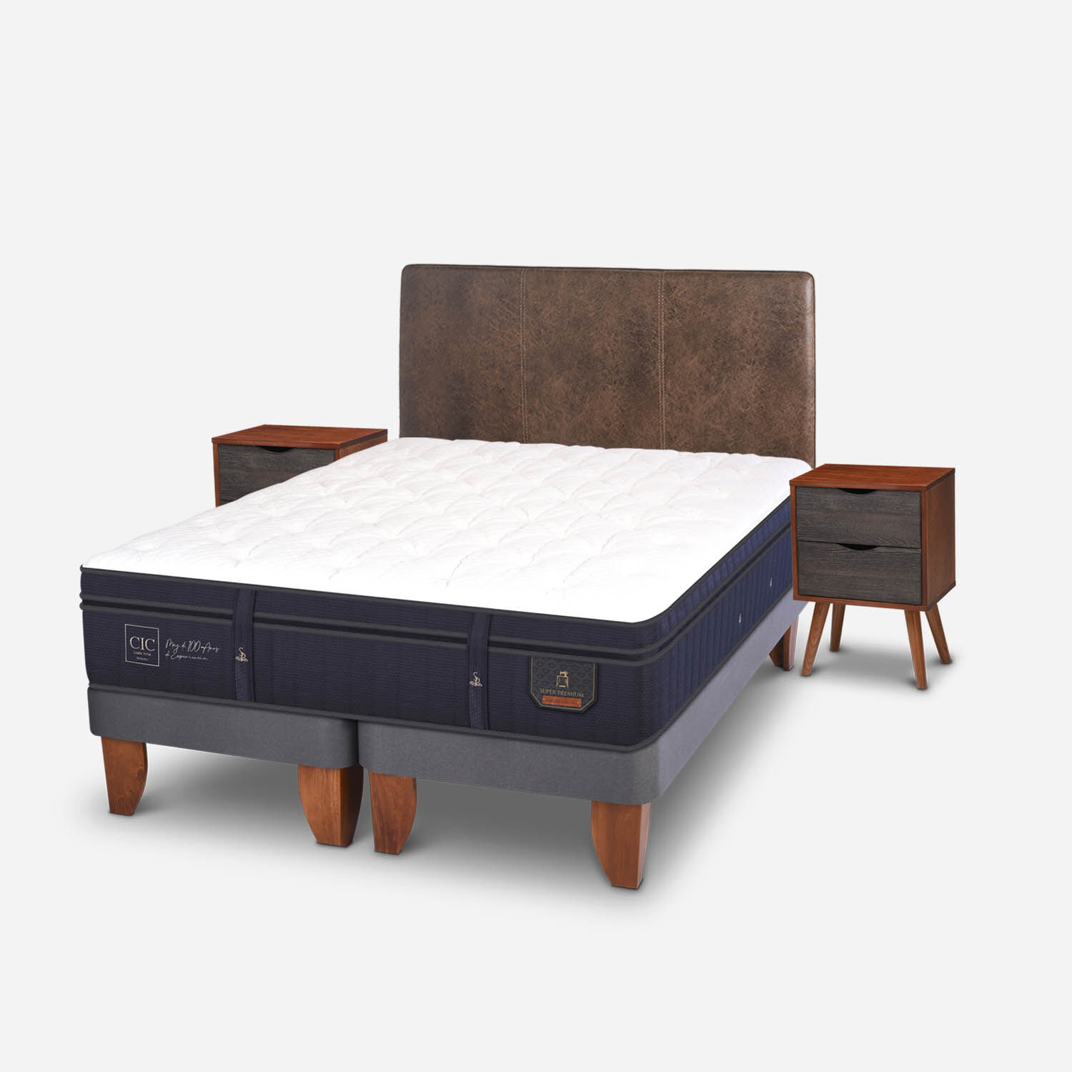 Cama Europea King Super Premium + Set Baker