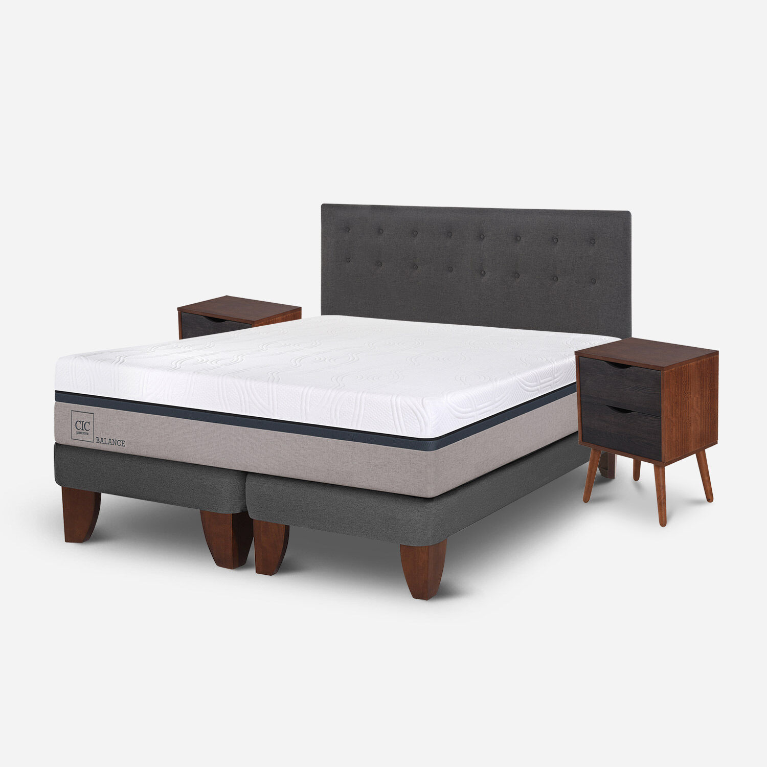 Cama Europea King Balance + Set &Eacute;ufrates