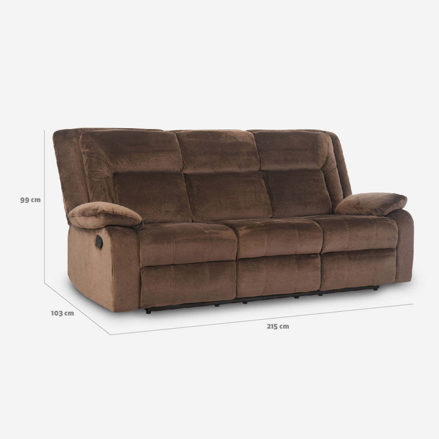 Sofá 3 Cuerpos Reclinable Amberes