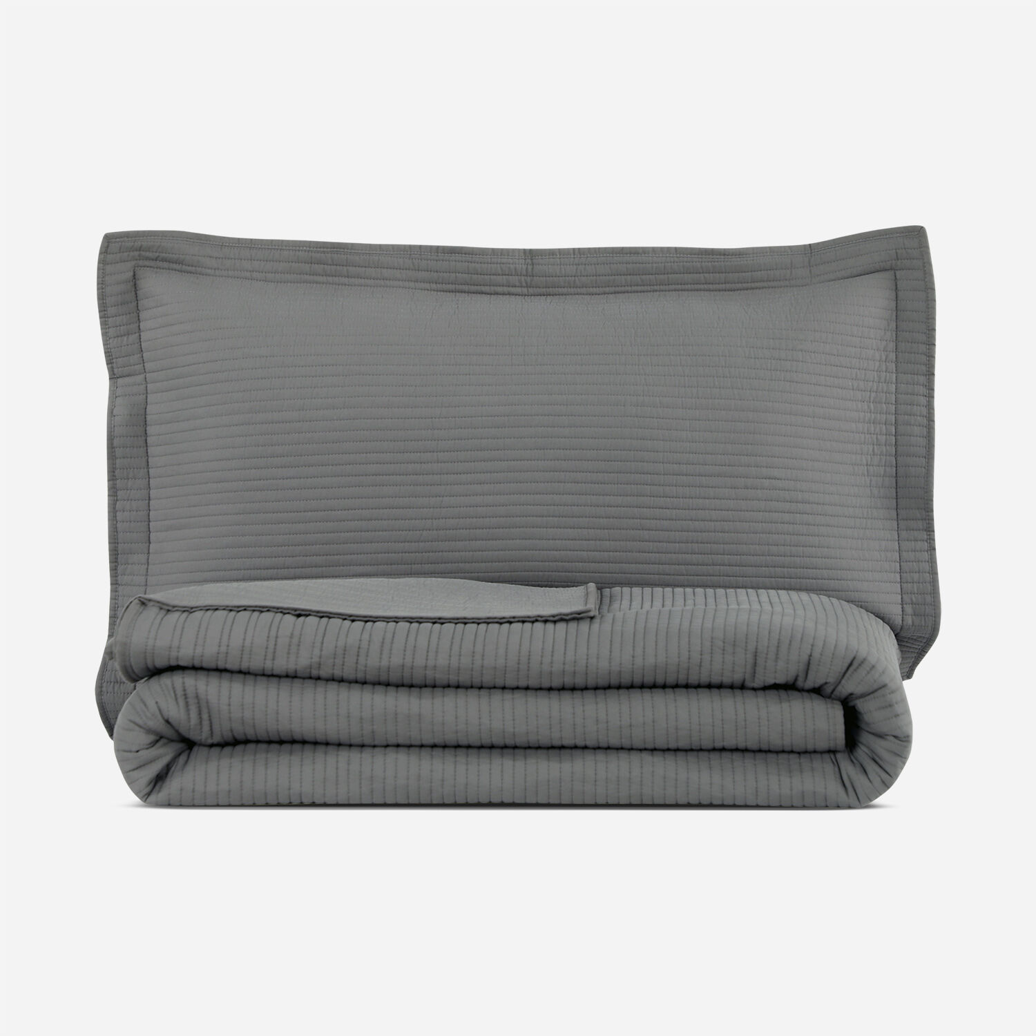 Quilt King Algodón Gris
