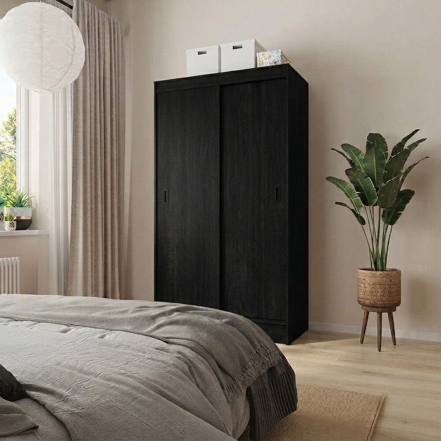 Cl&oacute;set Caburgua Dos Puertas Correderas Black