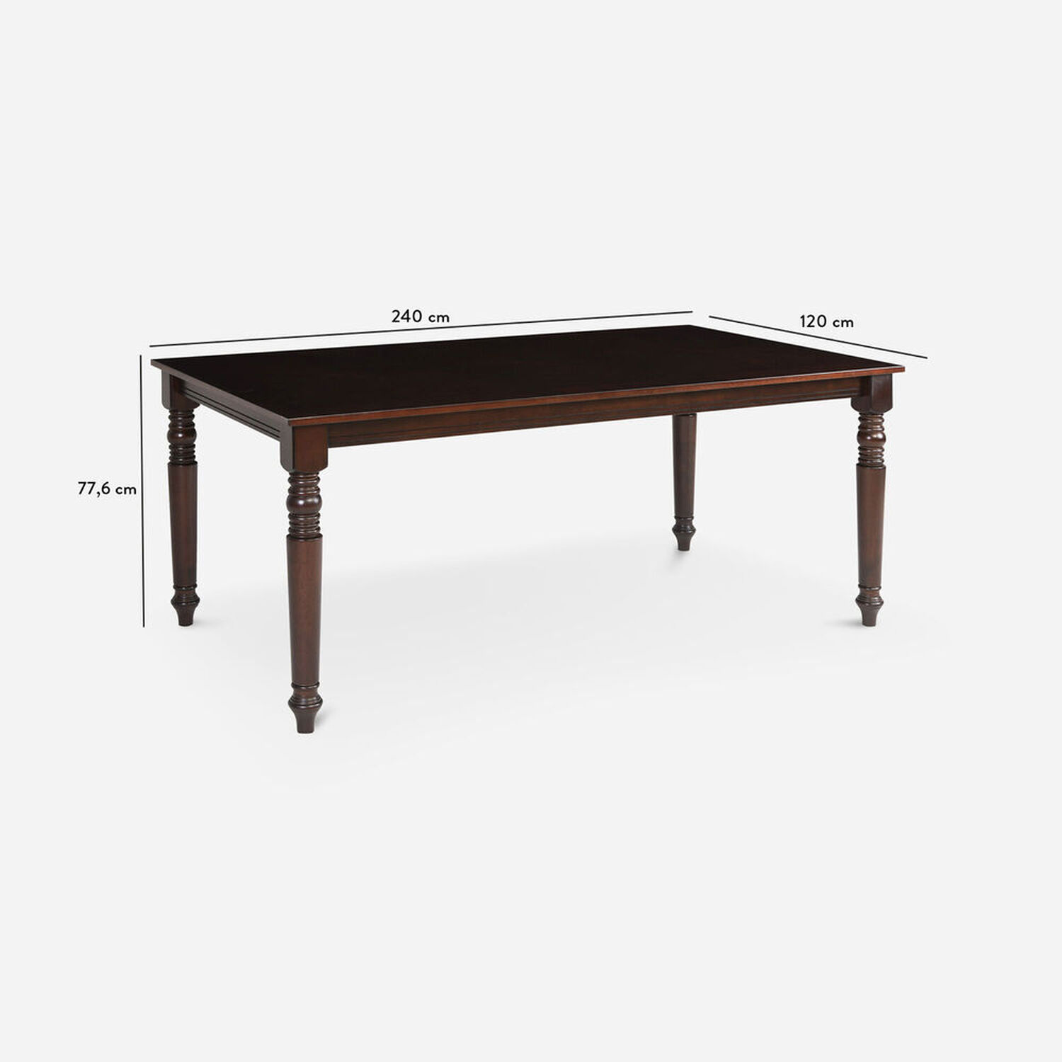 Comedor 8 Sillas 2 Sitiales Grand Le Blanc / Mesa sin Extensión
