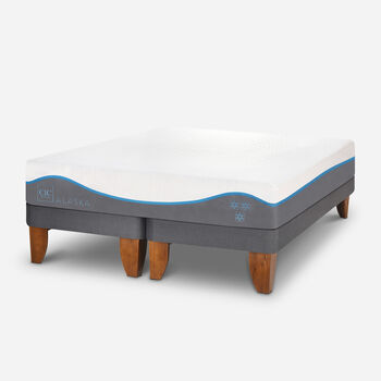 Cama Europea 2 Plazas Alaska Base Dividida Base Dividida