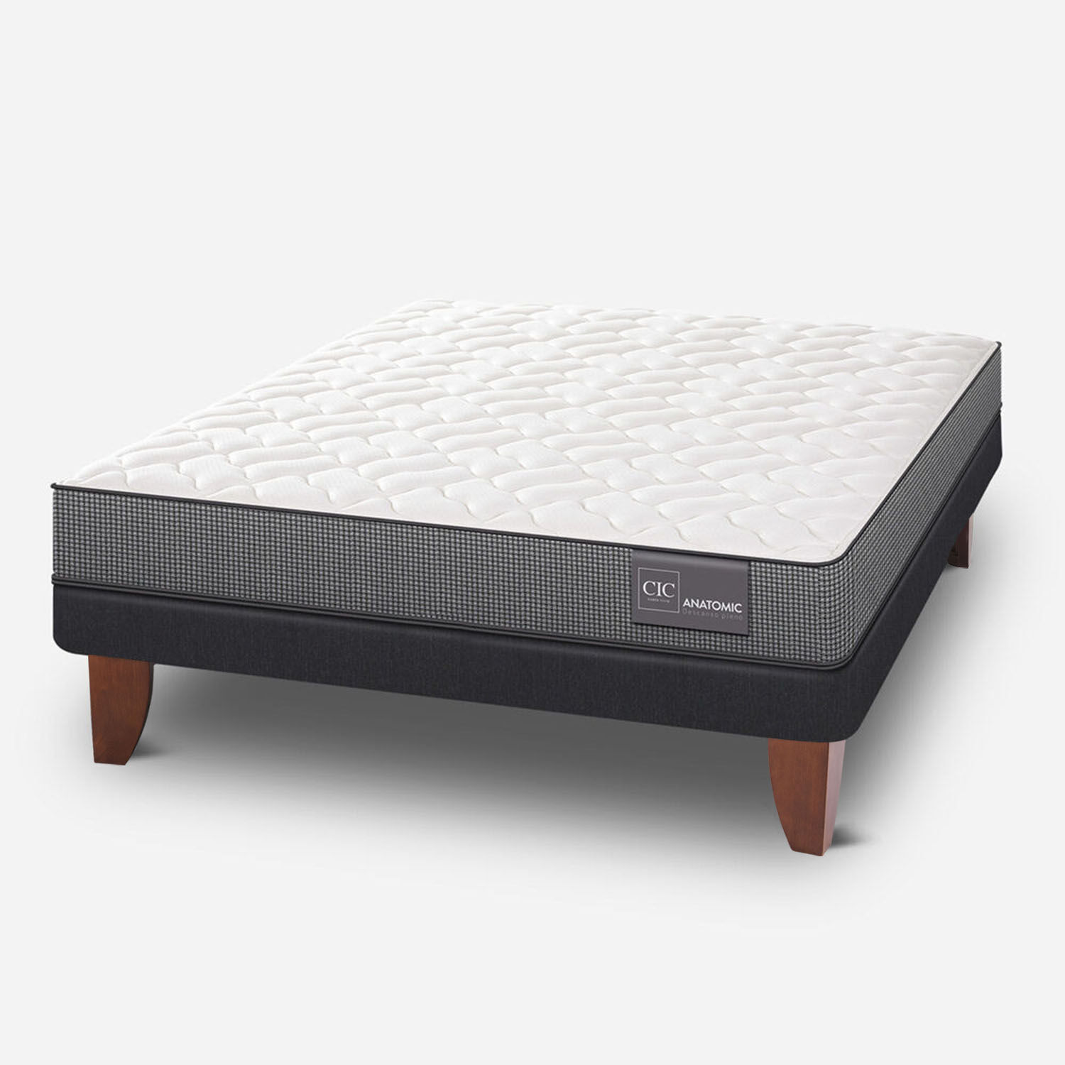 Cama Europea 2 Plazas Anatomic Base Normal