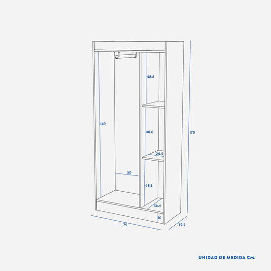 Clóset 3 Puertas Pasco