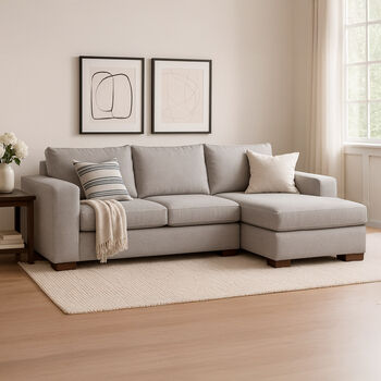 Sof&aacute; Seccional Derecho Praga Gris Claro