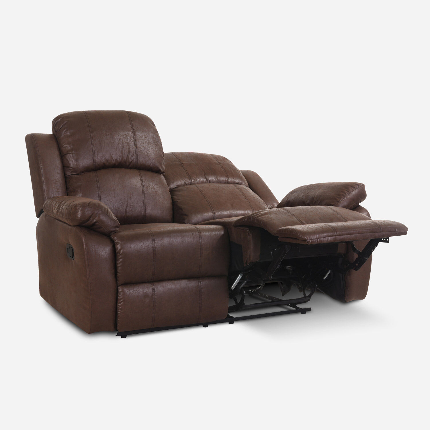 Sof&aacute; 2 Cuerpos Reclinable Oslo Chocolate