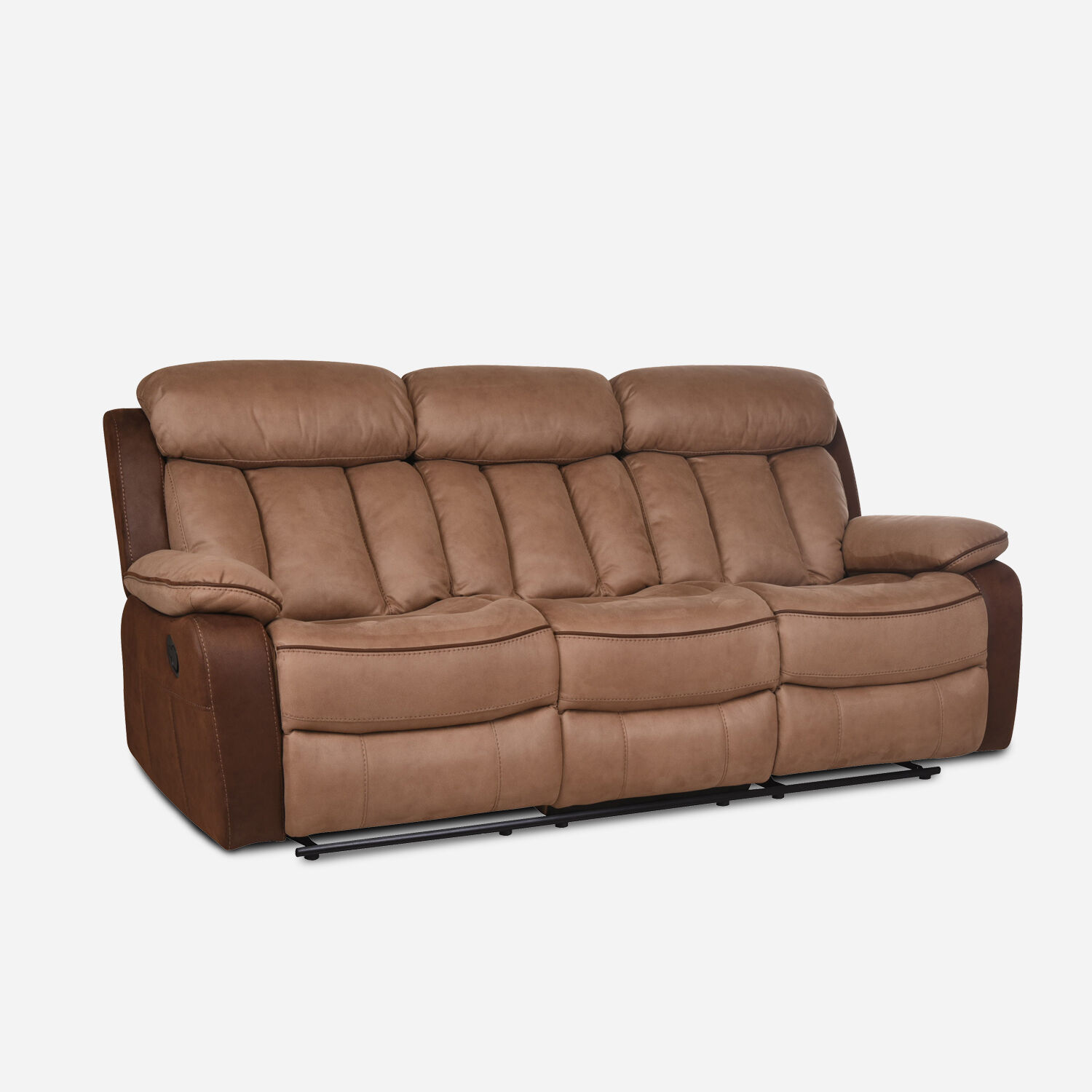 Sof&aacute; 3 Cuerpos Reclinable Moka