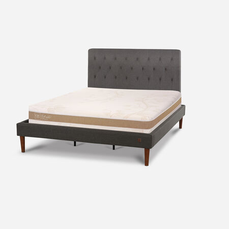 Cama Europea Curve King Rilassati Infinity + Respaldo Kavery 