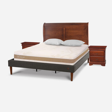 Cama Europea Curve King Rilassati Infinity + Set Miro + Almohadas Viscoel&aacute;sticas