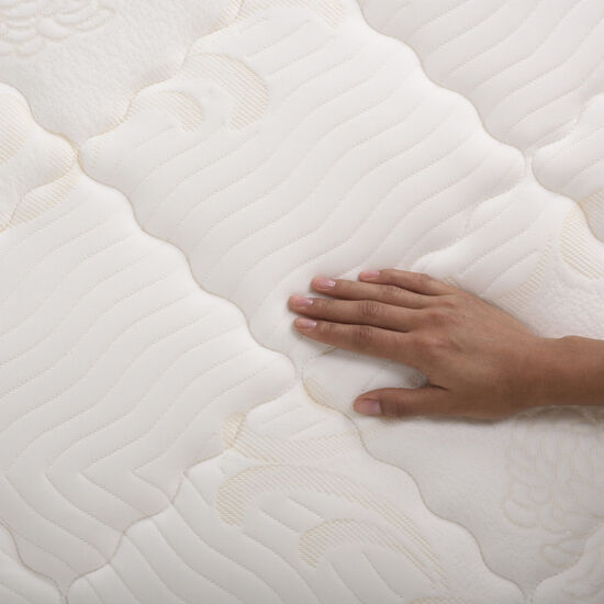 Cama Europea Curve 2 Plazas Rilassati + Set New Dublín Caramel