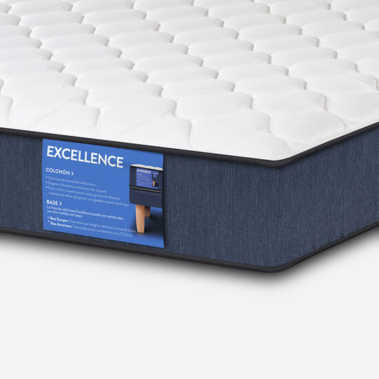 Colchón Full Excellence 135x190 + Almohadas