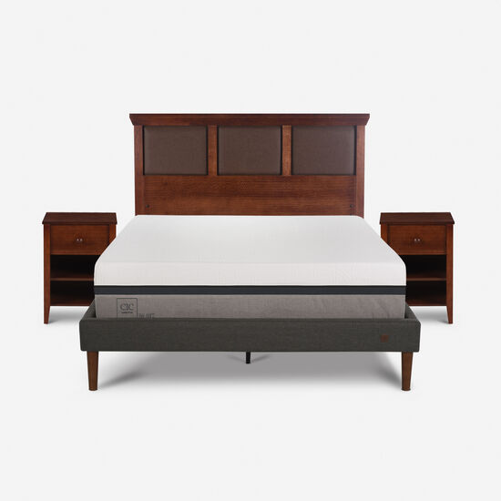 Cama Europea Curve 2 Plazas Balance + Set New Torino