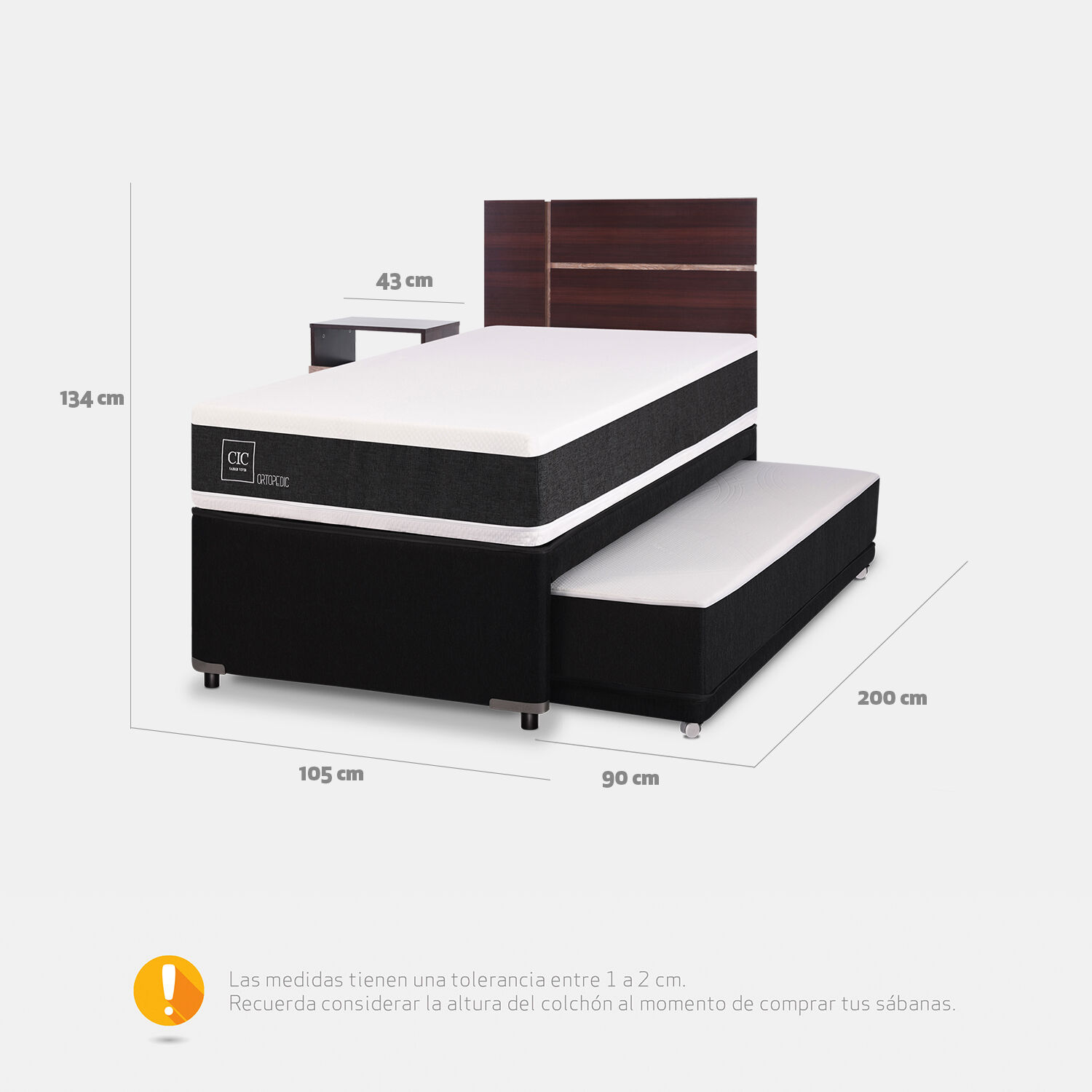 Cama Nido Diván Ortopedic + Set Enio