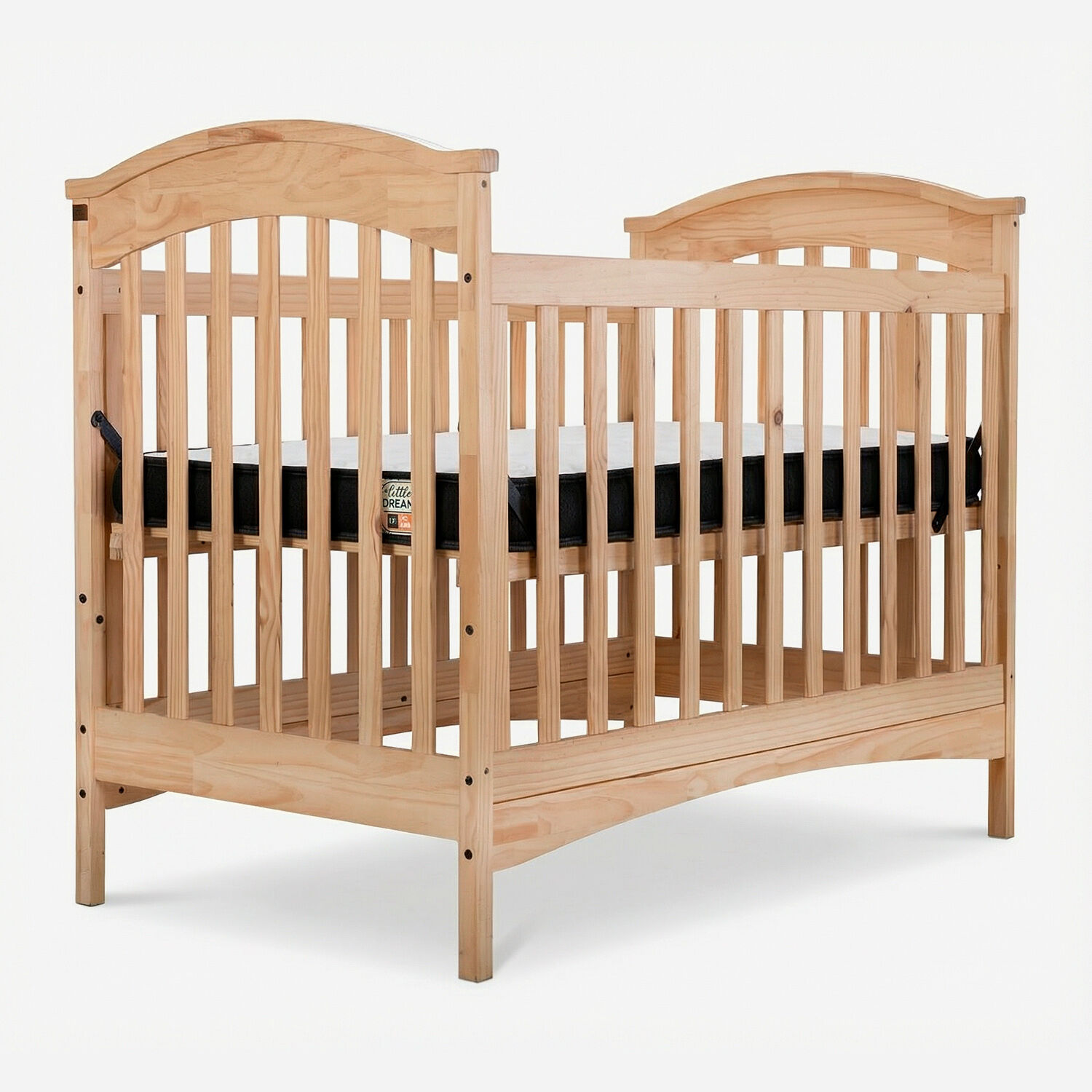 Cuna Little Dreams Natural + Colchon Little Dreams 