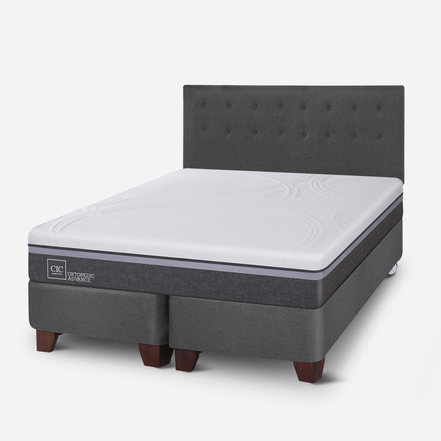 Box Spring King Ortopedic Advance + Respaldo &Eacute;ufrates