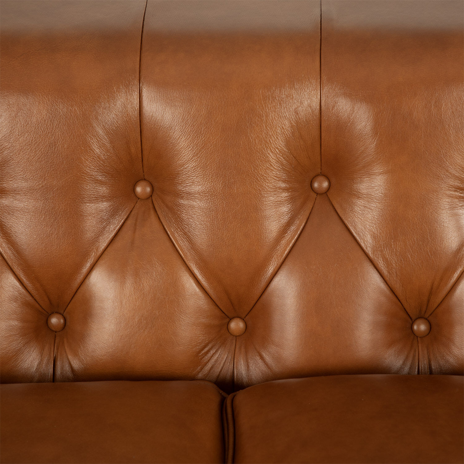 Sofá 3 Cuerpos Cuero Chesterfield Siena