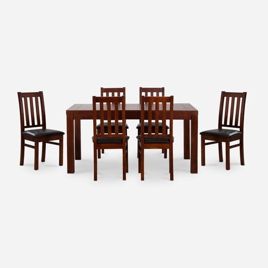 Comedor 6 Sillas Ñuble Caramelo Negro