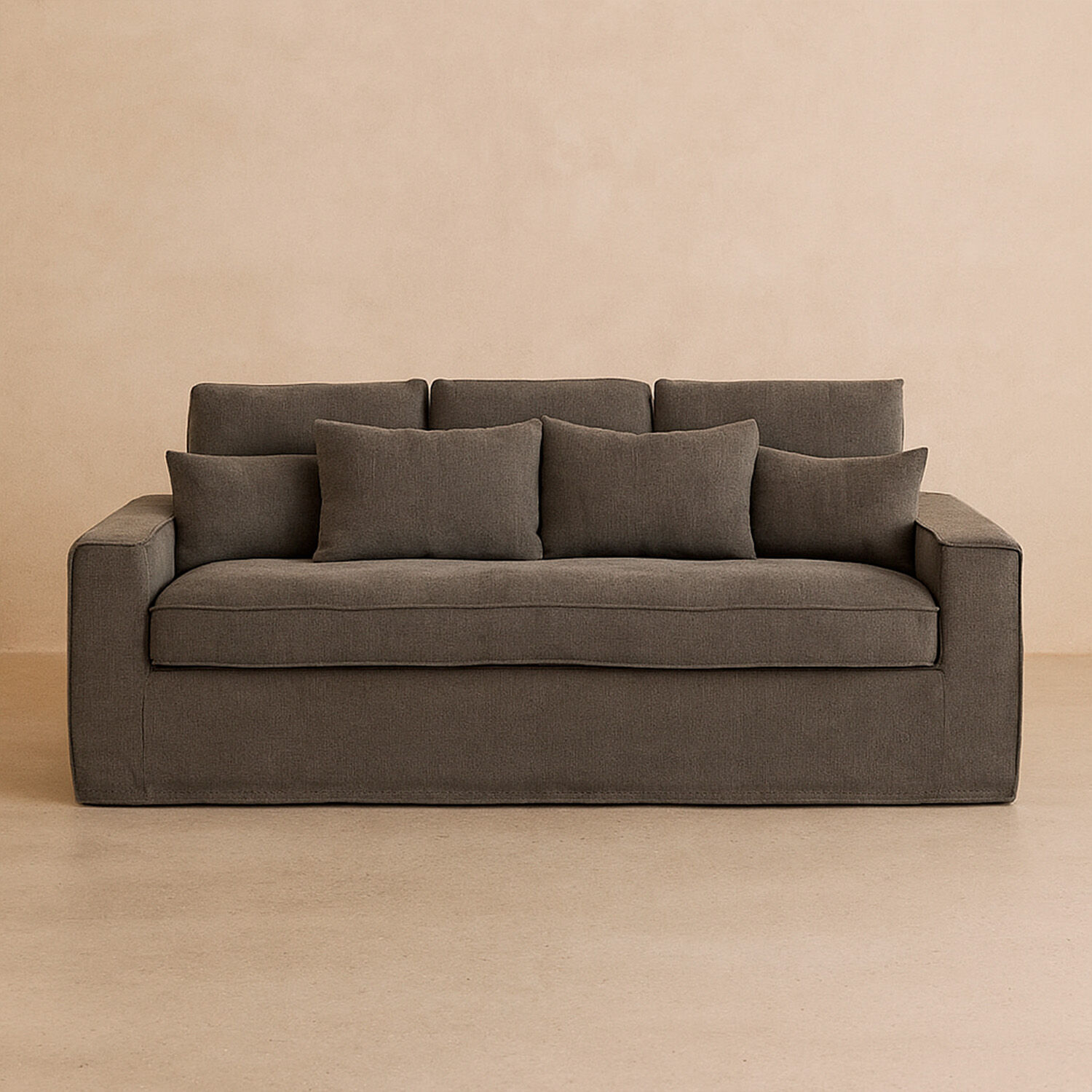 Sofá 3 Cuerpos Hamar Gris