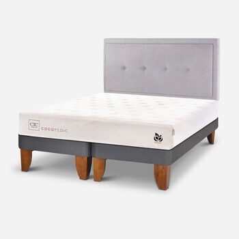 Cama Europea King Cocopedic + Respaldo Ganges