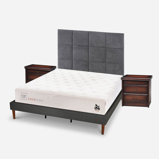 Cama Europea Curve King Cocopedic + Set Támesis